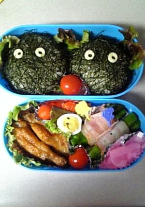 まっくろくろすけ弁当-レシピのメイン写真