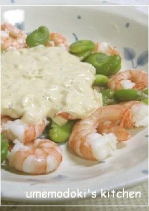✿海老とソラマメのオーロラソース味-レシピのメイン写真