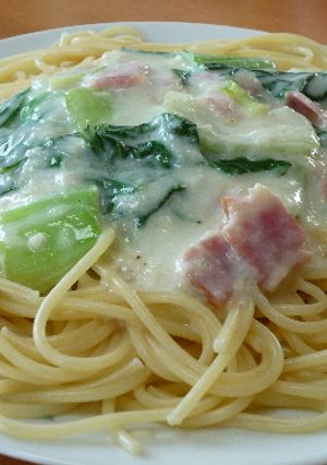 じゃが芋でトロリ☆さっぱりクリームパスタ-レシピのメイン写真