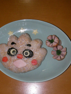 キャラご飯☆クリームパンダちゃん-レシピのメイン写真