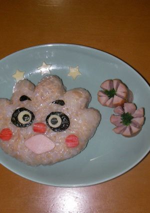 キャラご飯☆クリームパンダちゃん-レシピのメイン写真