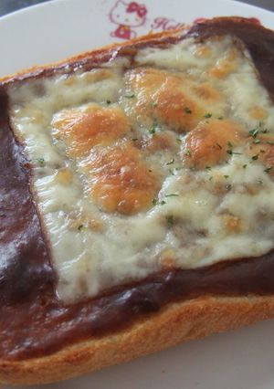 チーズハヤシトースト-レシピのメイン写真