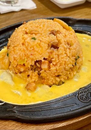 鉄板熱々！トロふわ炒飯-レシピのメイン写真