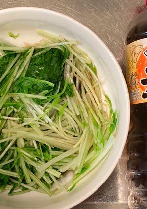 水菜のおひたし　わさび菜みたい-レシピのメイン写真