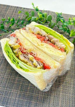 喫茶店のカレー鯖サンド-レシピのメイン写真