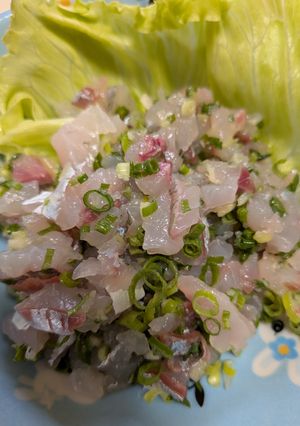 調味料は生姜だけ！アジのたたき❣簡単♡-レシピのメイン写真