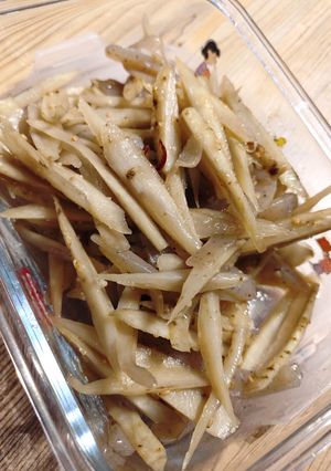 ごぼうとこんにゃくの塩きんぴら-レシピのメイン写真