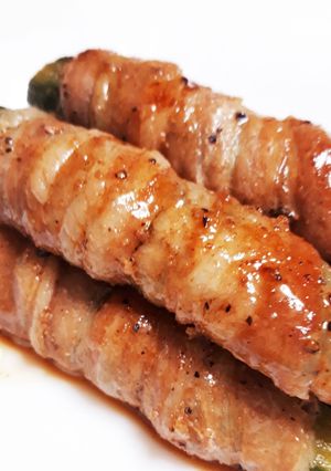 粗挽きコショウが効いた☆きゅうりの肉巻き-レシピのメイン写真