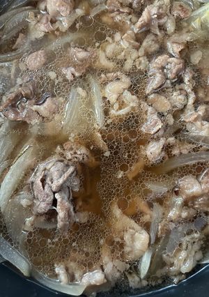 給料日のご褒美に❤️牛肉スープ！！-レシピのメイン写真
