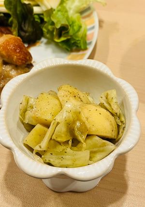 【レンジで】ポテトキャベツガーリック風味-レシピのメイン写真