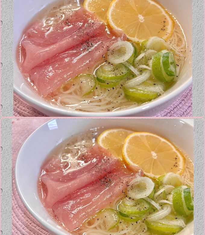 檸檬オイル素麺〜♡！-レシピのメイン写真