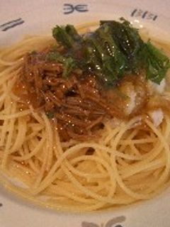 ツナとなめたけのおろしパスタ-レシピのメイン写真