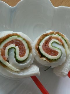 ちくわDEチーズ☆サーモンロール-レシピのメイン写真