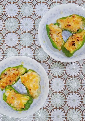 ちくわチーズ入りのピーマン焼き-レシピのメイン写真