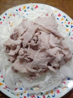 新玉ねぎと豚しゃぶのポン酢サラダ♪-レシピのメイン写真