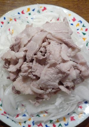新玉ねぎと豚しゃぶのポン酢サラダ♪-レシピのメイン写真