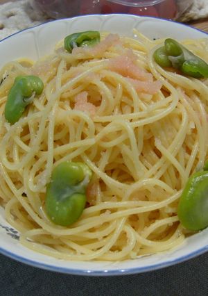 簡単すぎ?我が家のたらこスパゲッティ-レシピのメイン写真