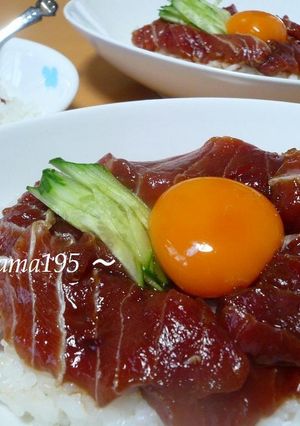 ★まぐろユッケ風味の漬け丼☆-レシピのメイン写真