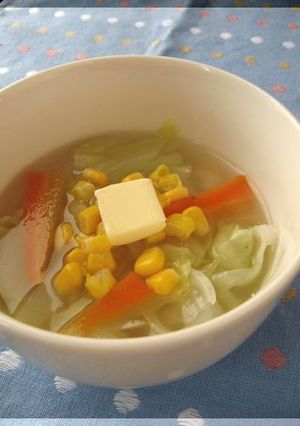 野菜たっぷり♪塩バタースープ-レシピのメイン写真