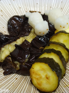 茄子とズッキーニの丸ごと蒸し揚げ!-レシピのメイン写真