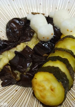 茄子とズッキーニの丸ごと蒸し揚げ！-レシピのメイン写真
