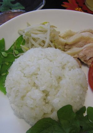 シンガポ－ルチキンライス-レシピのメイン写真