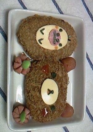 ♡キャラ弁♡リラクマ＆キイロイトリ♡-レシピのメイン写真