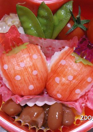 キャラ弁　イチゴ-レシピのメイン写真