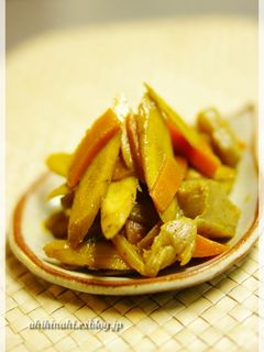 和風カレー味のキンピラごぼう-レシピのメイン写真