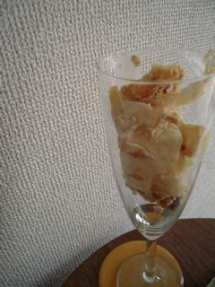 焼きリンゴとアイスクリームのデザート-レシピのメイン写真