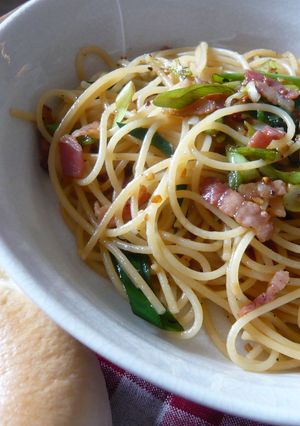 バターしょう油でネギベーコン♥パスタ-レシピのメイン写真