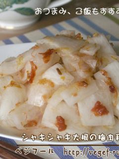 シャキシャキ大根の梅和え-レシピのメイン写真