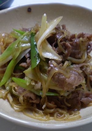 牛肉とたっぷりしらたきｄｅすき煮-レシピのメイン写真