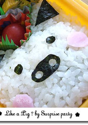 ブタ？キャラ弁-レシピのメイン写真