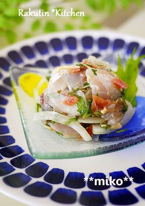 さっぱり薬味と鯵の梅肉和え-レシピのメイン写真