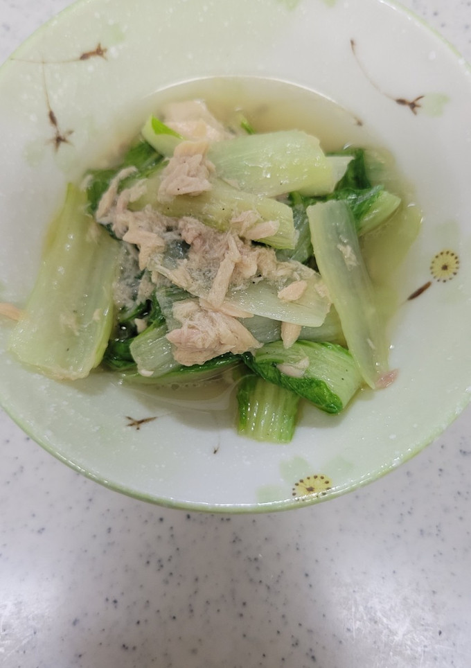 しろ菜とツナの炒め物-レシピのメイン写真