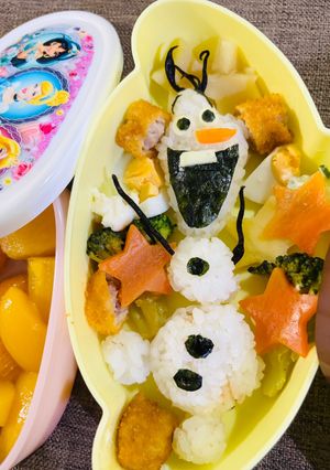 オラフ　キャラ弁-レシピのメイン写真