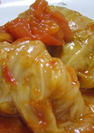 トマト仕立てのロールキャベツ-レシピのメイン写真