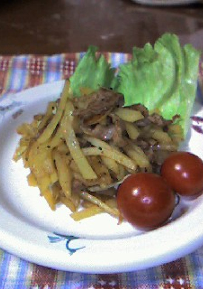 ≪じゃがいもと豚肉の黒こしょう炒め≫-レシピのメイン写真