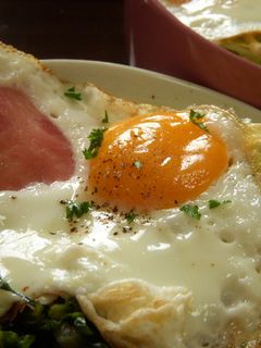ハムエッグ丼-レシピのメイン写真