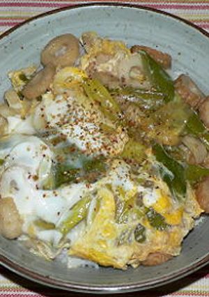 牛脂入りのネギちくわ丼-レシピのメイン写真