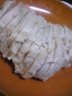【鶏】鶏ハムと普通の卵スープ-レシピのメイン写真