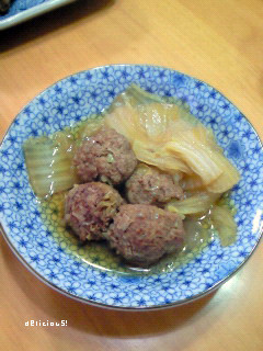 肉団子と白菜の煮込み-レシピのメイン写真