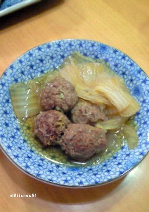 肉団子と白菜の煮込み-レシピのメイン写真