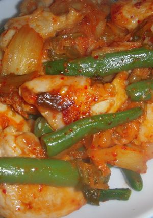 鶏胸肉のキムチ炒め-レシピのメイン写真