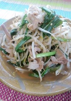 もやしの酢醤油炒め-レシピのメイン写真