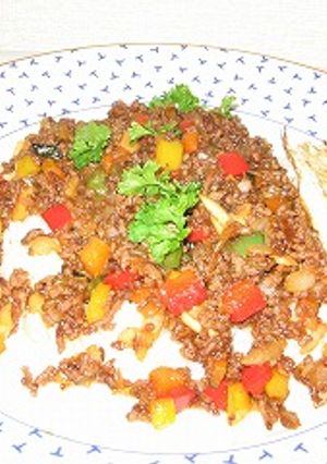 パプリカ夏野菜彩りキーマカレー-レシピのメイン写真
