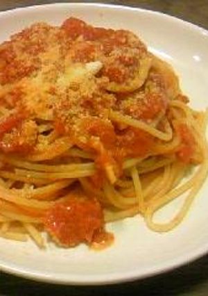 カプリ風トマトとにんにくのパスタ-レシピのメイン写真