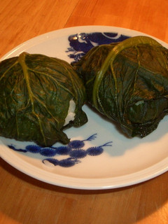 野沢菜のおにぎり。-レシピのメイン写真