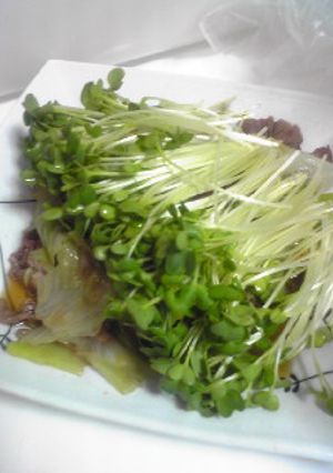 さっぱり☆牛肉とレタスのポン酢がけ-レシピのメイン写真